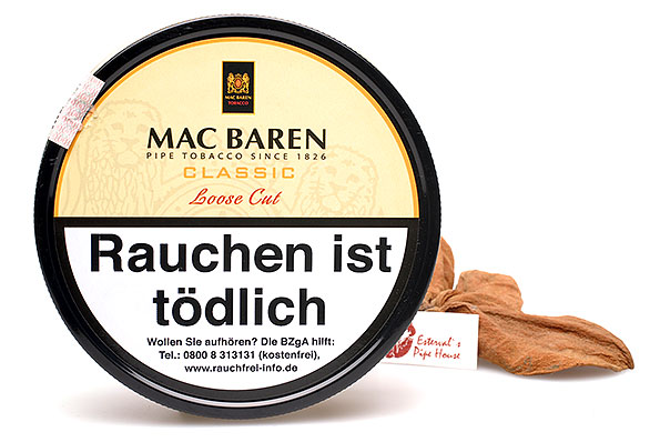 Mac Baren Classic Loose Cut Pipe tobacco 100g Tin